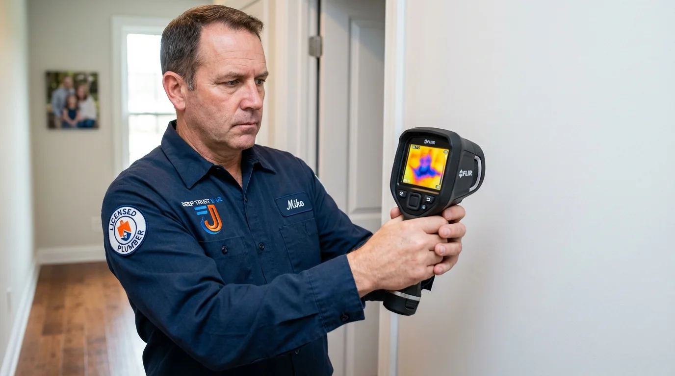 Thermal imaging leak detection by Johns Plumbing LLC in Florida